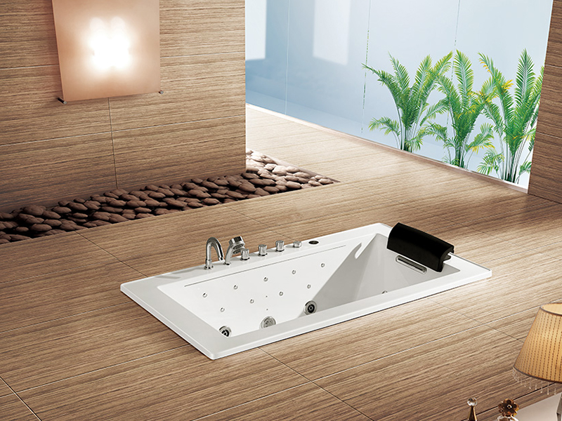 Acrylic Drop-in Waterfall Jacuzzis Indoor for 1person