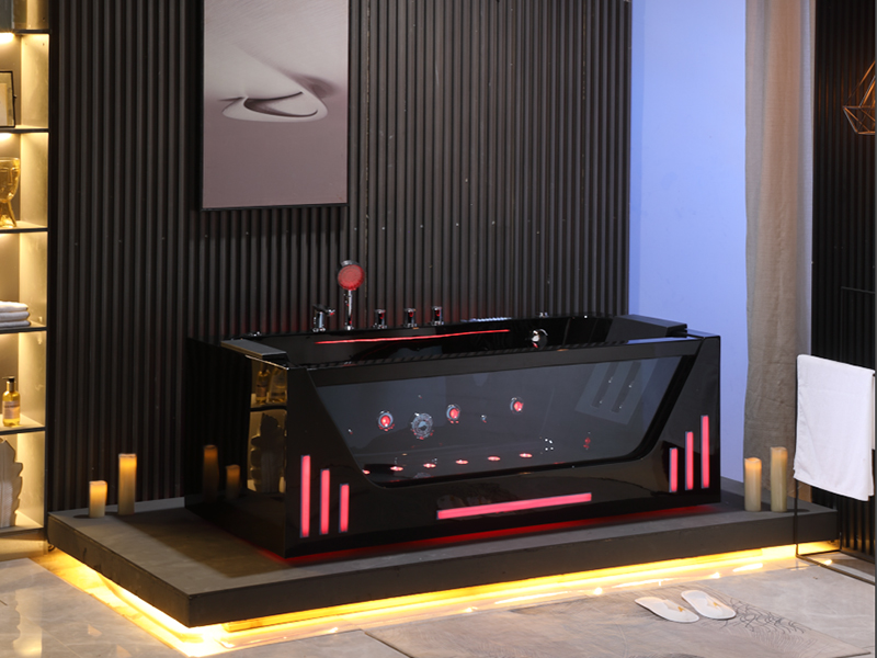 Acrylic Bubble Jacuzzis with Glass Panels for 1 person