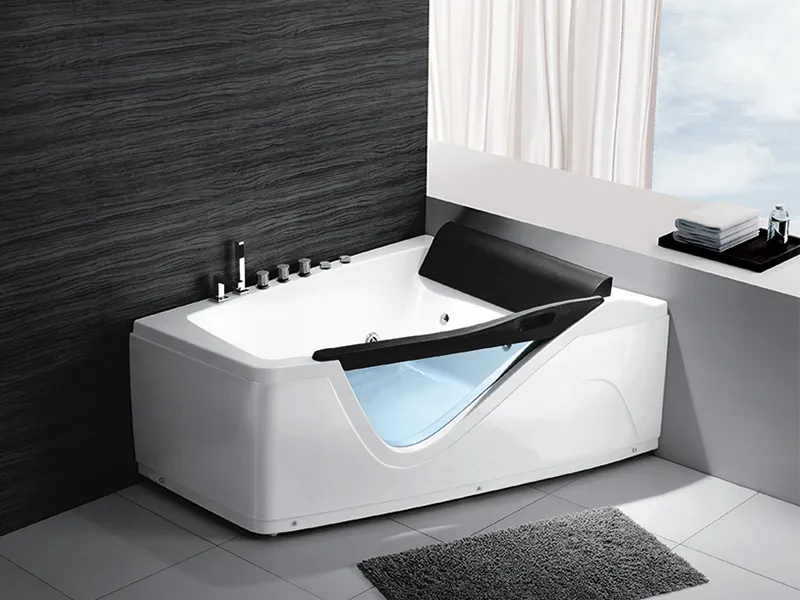 Acrylic Jacuzzis with Glass Panels Indoor Spa