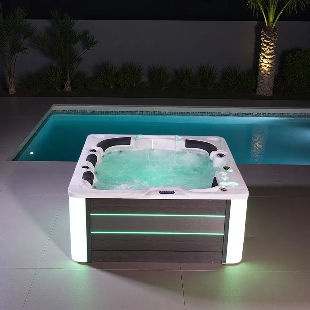 2.3m High Quality OutdoorSpa Pool New Healthy Spa Bathtubs With Light&Water Massage Jets Whirlpools & Bathtubs