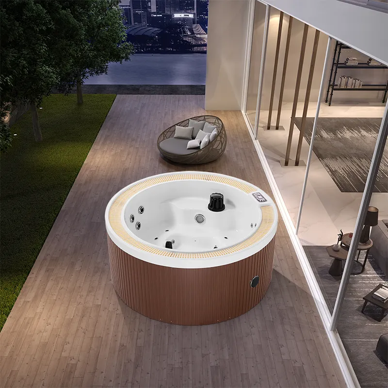 1.8m Modern 2-Person Hot Tub with Massage Bathtub Pool Factory Price Outdoor Massage Hot Bath Tub