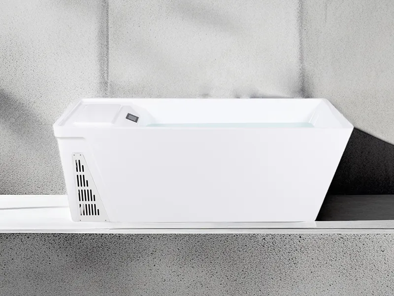 Hot Sale Indoor Outdoor Acrylic Hot&Cold Bath Freestanding Cold Plunge Fitness Recovery Cold Water Therapy Bathtub With Chiller