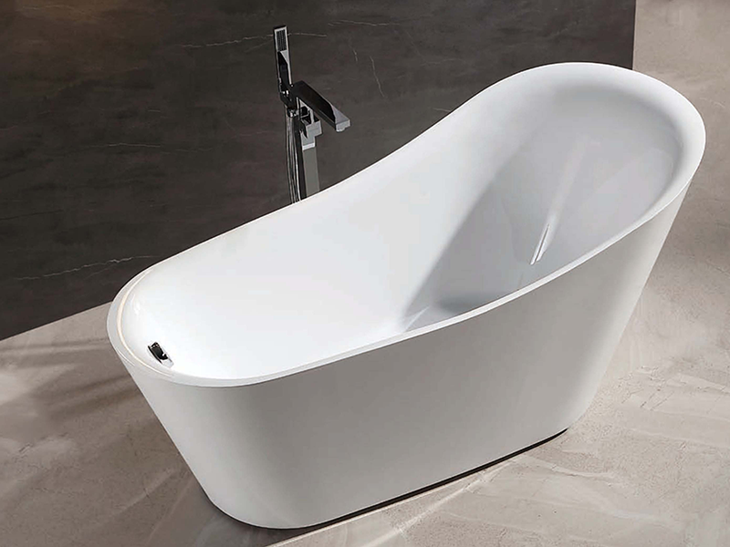 Hot Sale Modern Design Freestanding Bathtub Customizable Acrylic Oval Bath Tub for Indoor Use Free Standing Installation