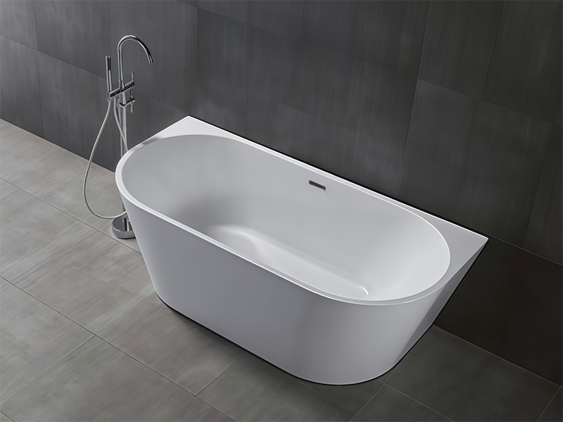 Classic Acrylic Bathtub Freestanding Customizable Massage Function Indoor