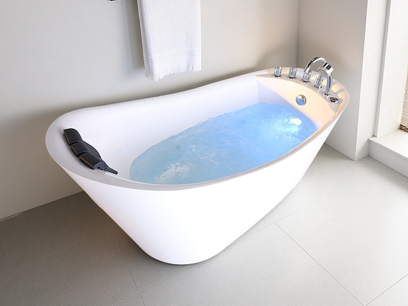Customizable Freestanding Bathtub Contemporary Design for Modern Hotels China Supplier Manufacturing Soaking Drainer