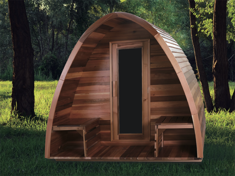 Wholesale  Outdoor Wooden Sauna House Canadian Hemlock/Cedar for Outdoor Use