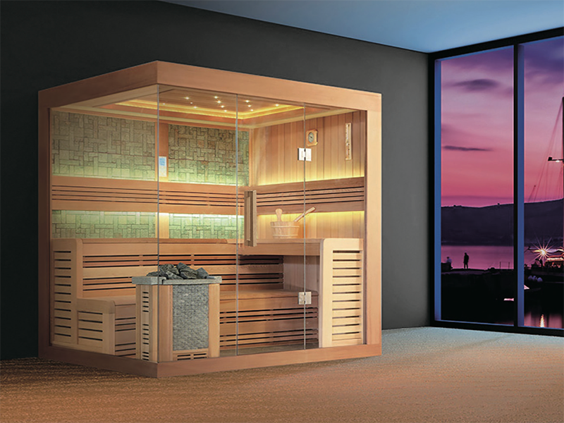 Solid Wood Steam Stove for Outdoor Use Modern Design for 4-6 People Sauna Room