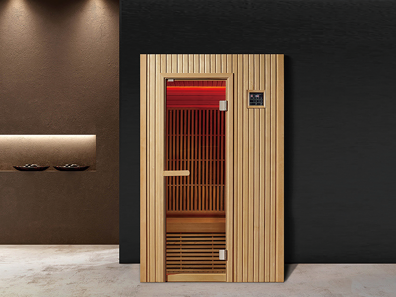 1-Person Modern Design Indoor Steam Sauna Room Traditional Wood Electric Heating