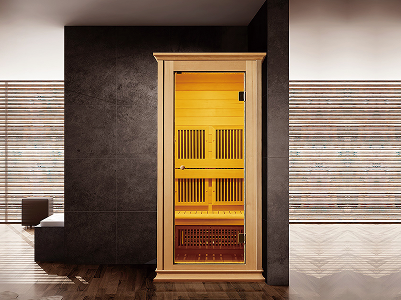 1-Person Carbon Crystal Plate Infrared Sauna Heater Health Saunas Steamrooms Dry Steam