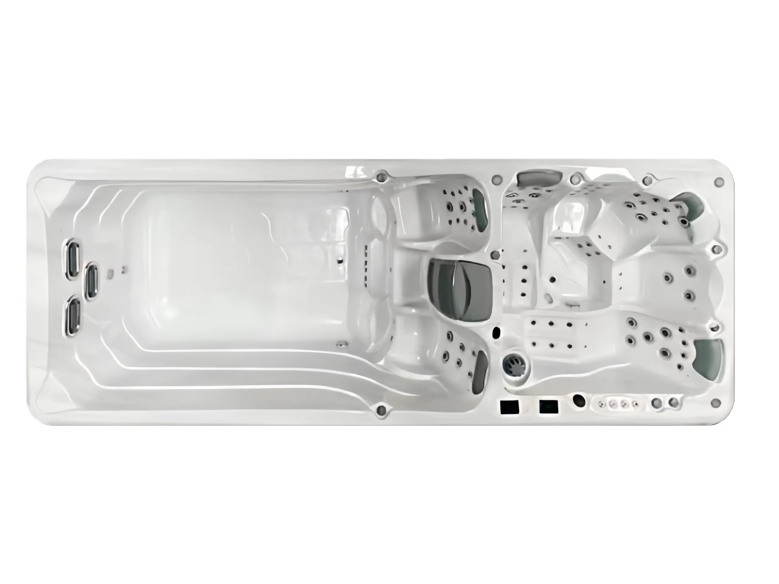 5.8m Modern Swim Pool Outdoor Massage Spa Hot Tubs Family Funny Hydrotherapy Swim Spa Above Ground Endless Pool